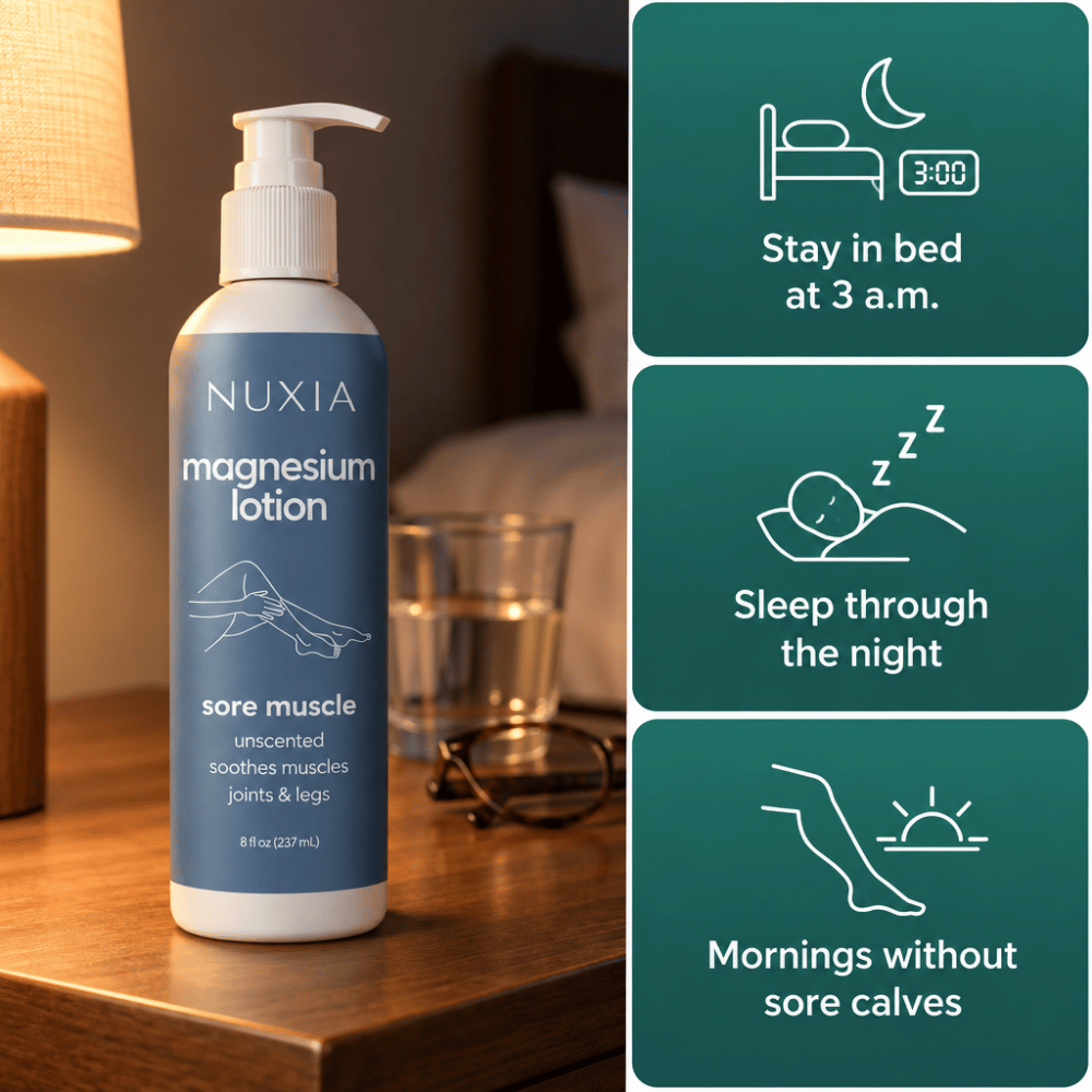 Magnesium Lotion for Night Leg Cramps