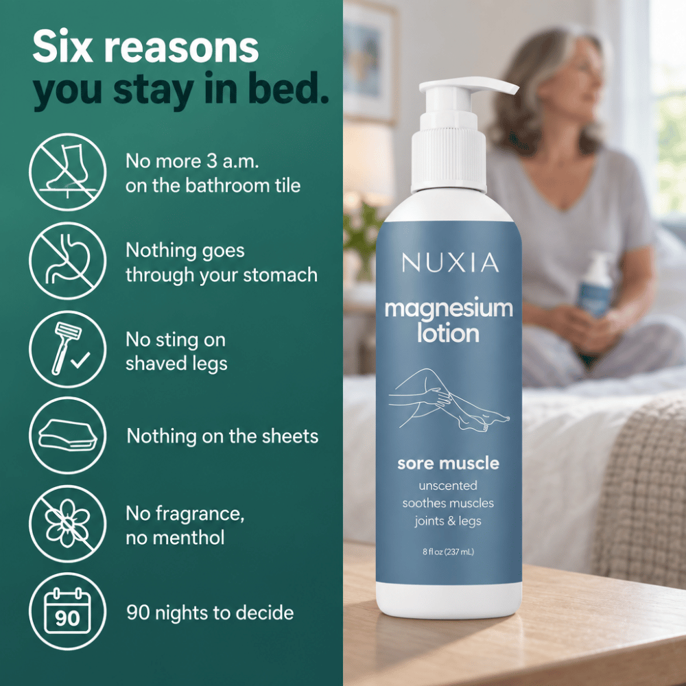 Magnesium Lotion for Night Leg Cramps